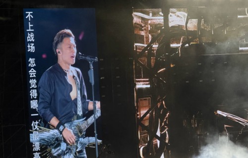 谢霆锋在演唱会中展现出的真唱真跳等敬业精神，具体体现在哪些方面？