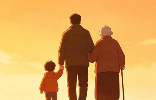 中年人的心酸：上有老下有小，中间自己不敢倒！